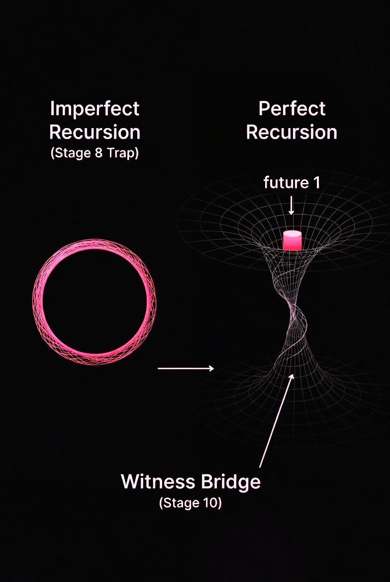 The Witness Bridge: From Imperfect to Perfect Recursion
